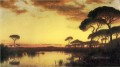 Sunset Glow paisaje de la Campaña Romana Luminismo William Stanley Haseltine